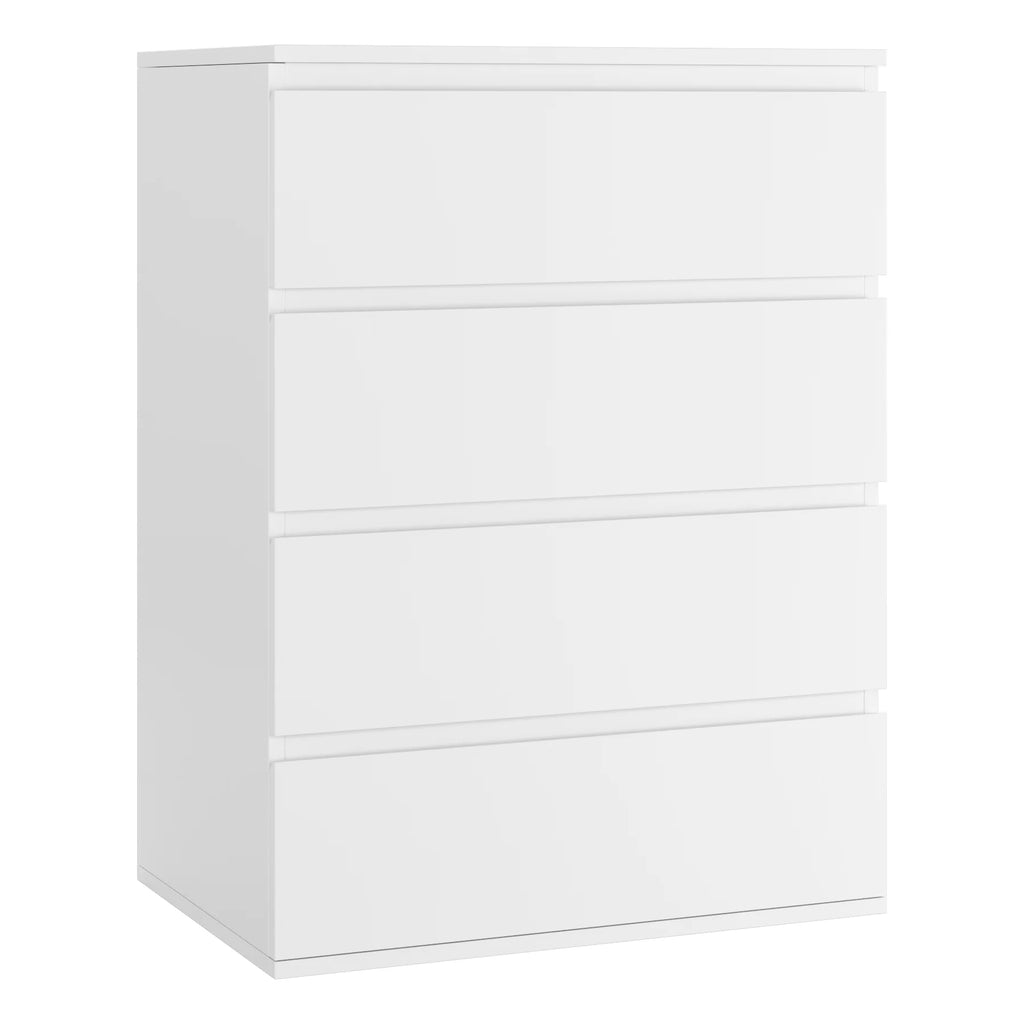Homfa 5 Drawer White Dresser, Modern Storage Cabinet for Bedroom,Tall Chest of Drawers for Living Room