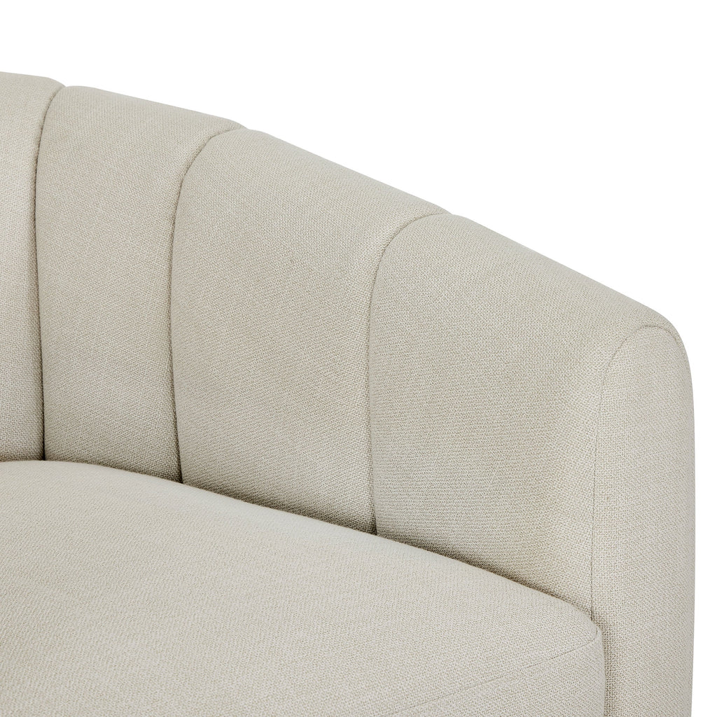 Better Homes & Gardens Lillian Accent Swivel Chair, Cream Linen