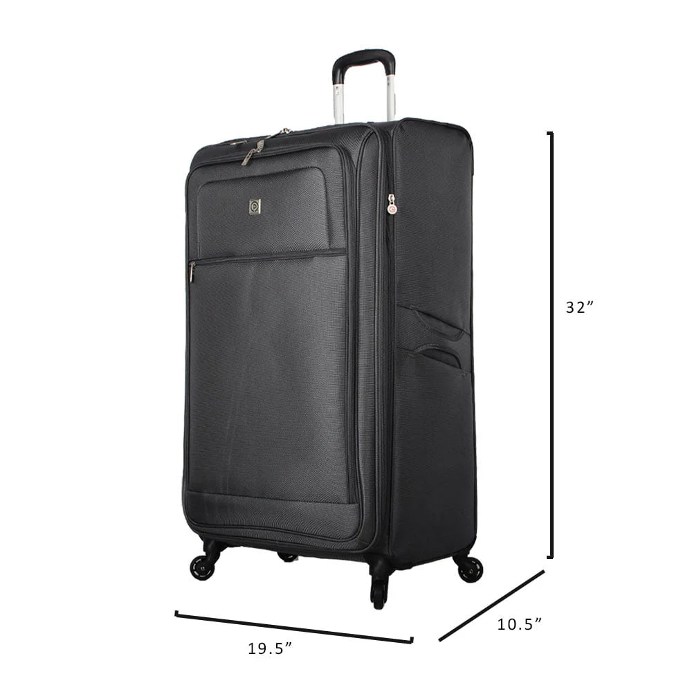 Protege, Arendale Soft Side 32�?Jumbo Expandable Checked Luggage, Charcoal