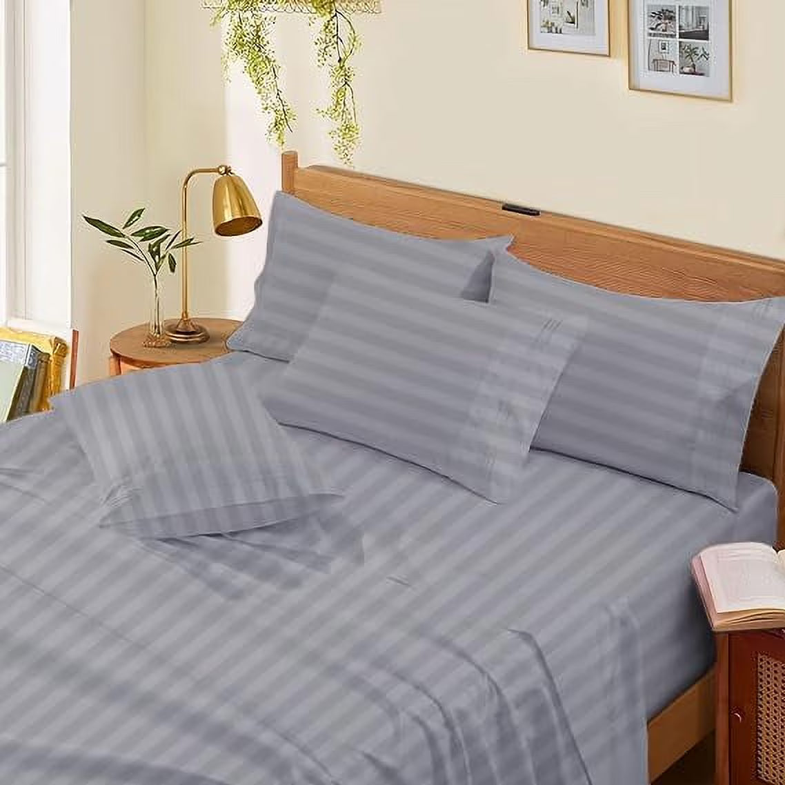 1000 Thread Count 4-Piece 100% Egyptian Cotton Bed Sheets Luxury Hotel Sheets Fits Mattress Upto 21" Deep Pocket, Twin XL Size - Burgundy Solid