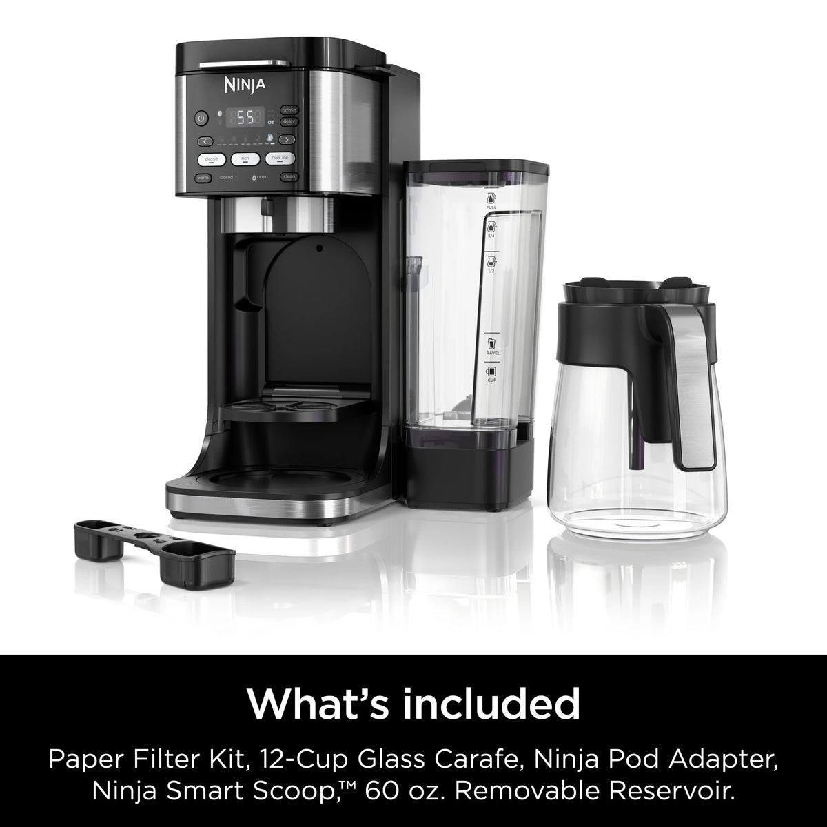Ninja DualBrew Hot & Iced Coffee Maker, Single-Serve, compatible with K-Cups & 12-Cup Drip Coffee Maker, CFP101