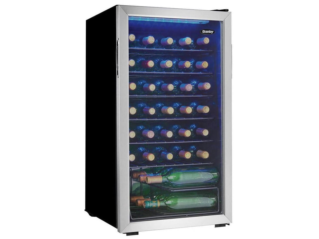 Danby 36 Bottle Free-Standing Wine Cooler in Stainless Steel (DWC036A1BSSDB-6)
