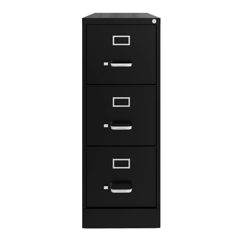 Hirsh 22" Deep 3 Drawer Letter Width Vertical File Cabinet, Commercial Grade, Gray