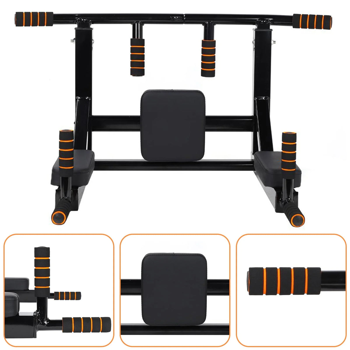 Dual-Use Wall-Mounted Pull-up Bar for Home Gym Strength Training Equipment Chin Up Steel Bar