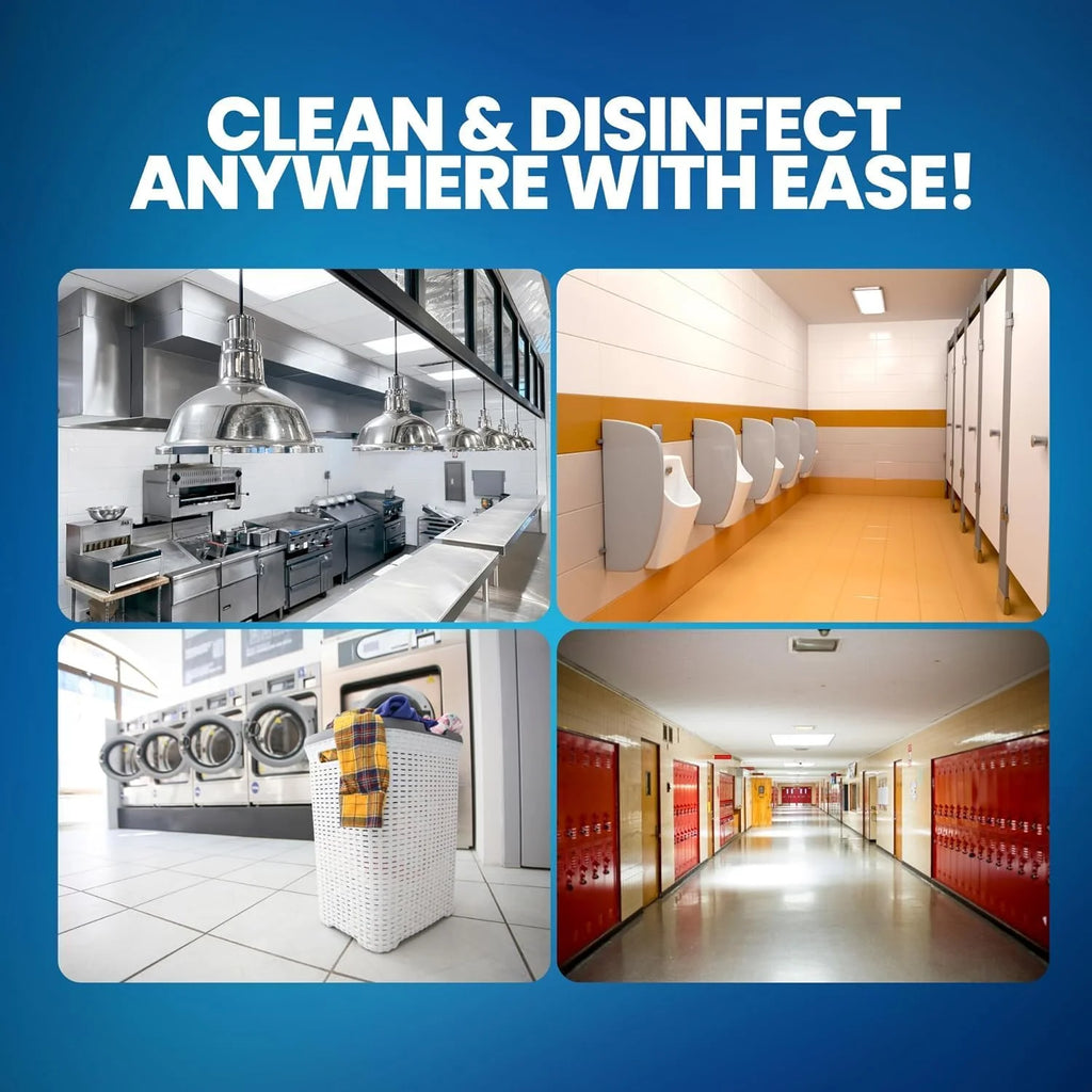 (12 Gallons) - Liquid Chlorine Bleach, for Laundry, Household and  Cleaning, 1 Gallon Jugs