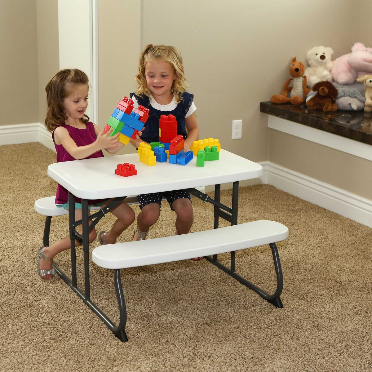 Lifetime Children's Picnic Table , White Granite (60239)