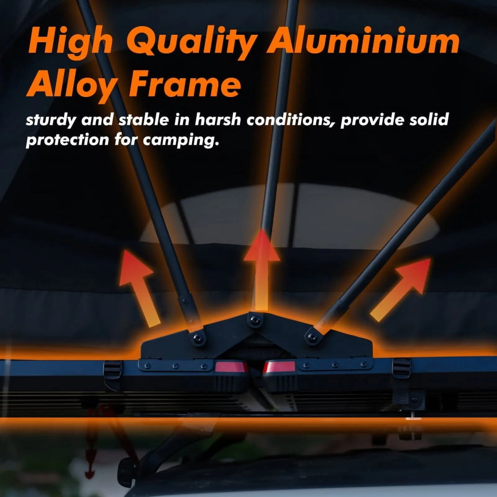 ILANDER Lite Cruiser Roof Top Tent 120cm, Entry level Overland Aluminium Fold Out Style Car Roof Tent for Sedan Van SUV Truck Camping Waterproof,Windproof ,Sturdy