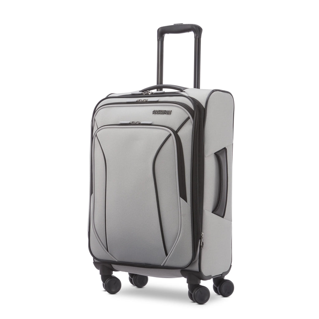 American Tourister X-Lite 3-Piece Luggage Set with Spinner Wheels - Light Grey