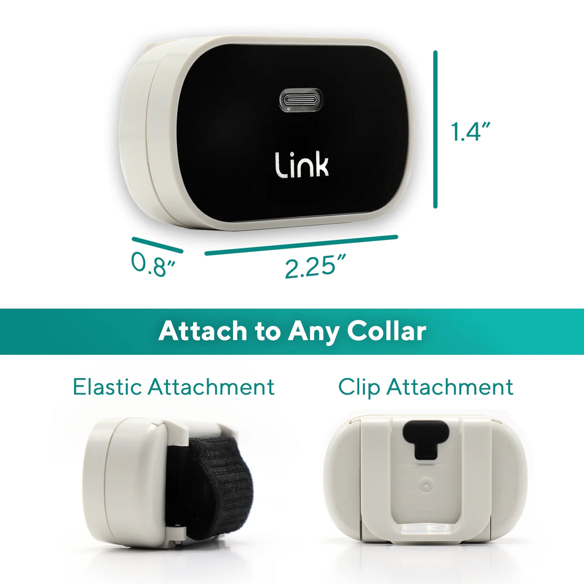 Link My Pet GPS Dog Tracker & Activity Monitor with Training Tools, Fits Any Collar