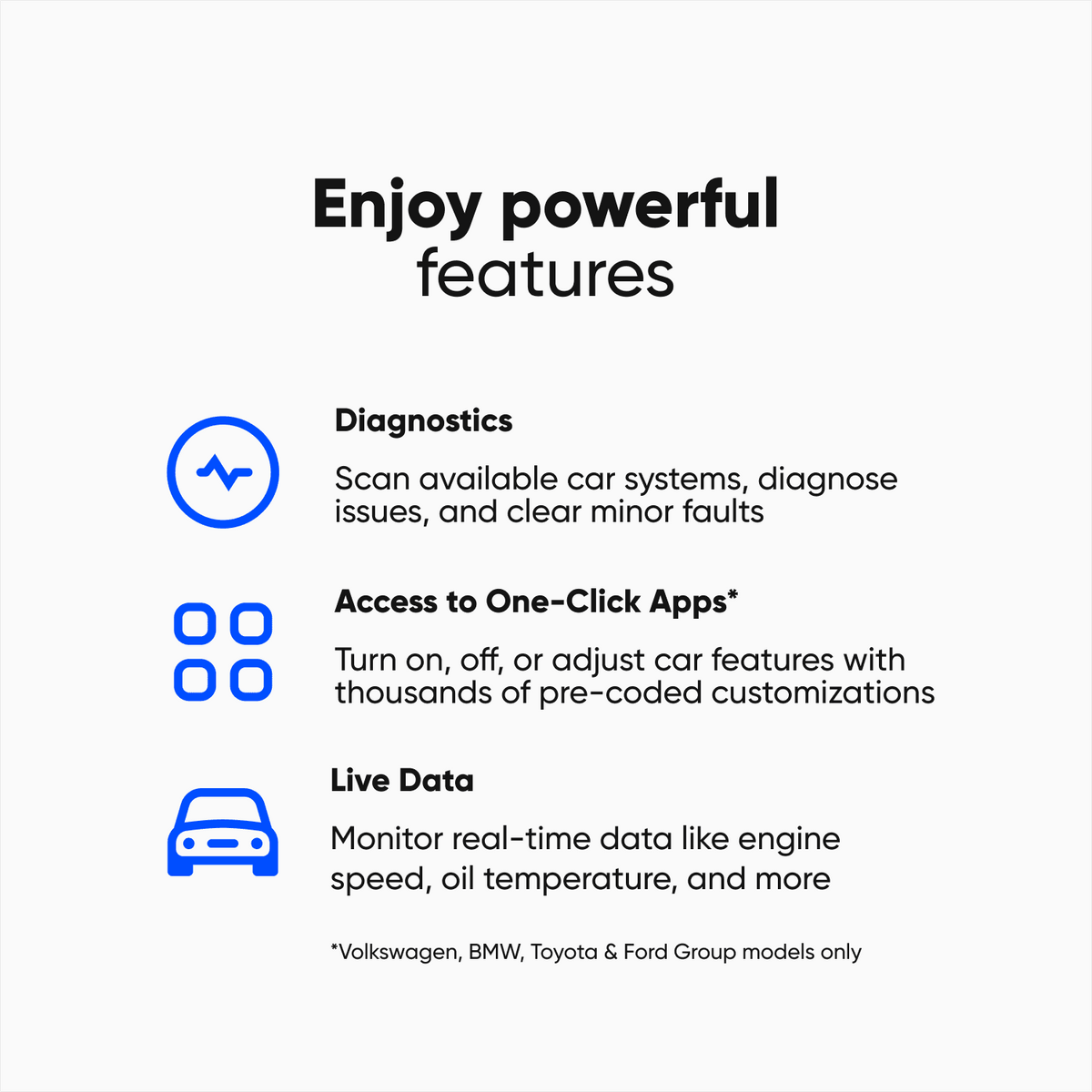 New! OBDeleven 3 Scan Tool, OBD2 Bluetooth Car Code Reader, Auto Diagnostic Scanner for iOS & Android