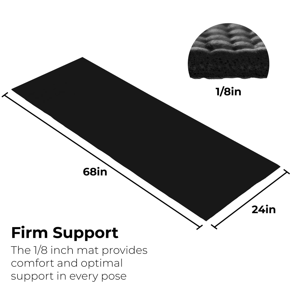 Hello Fit Bulk Yoga Mats, 10-Pack – 68" x 24", 4mm Thick, Non-Slip & Non-Toxic – Ideal for Schools, Studios & Gyms, Assorted