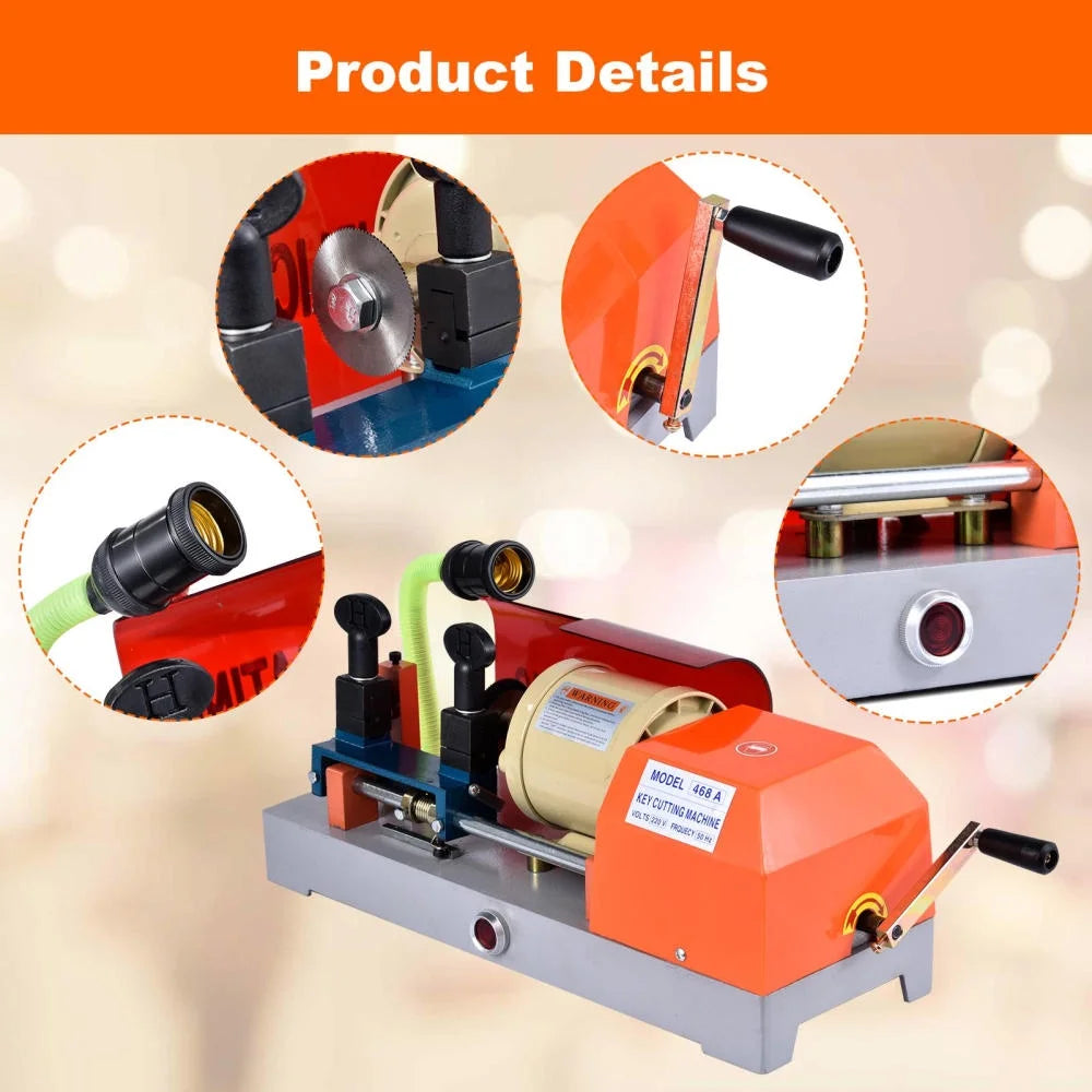 Commercial-Grade Key Duplicating Machine 110V - Vertical Design for Precise Home/Car Key Copying