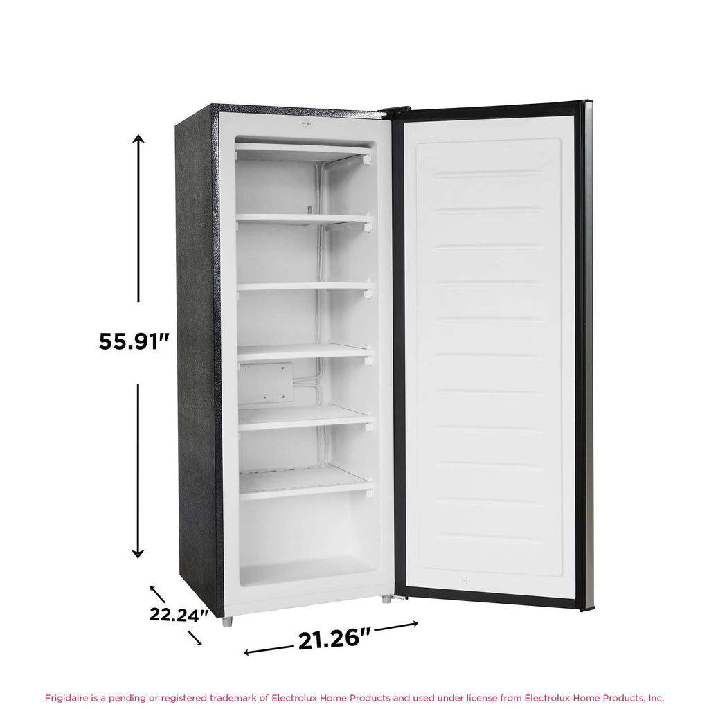 Frigidaire 6.5 Cu. ft. Upright Freezer, Platinum Silver, EFRF698