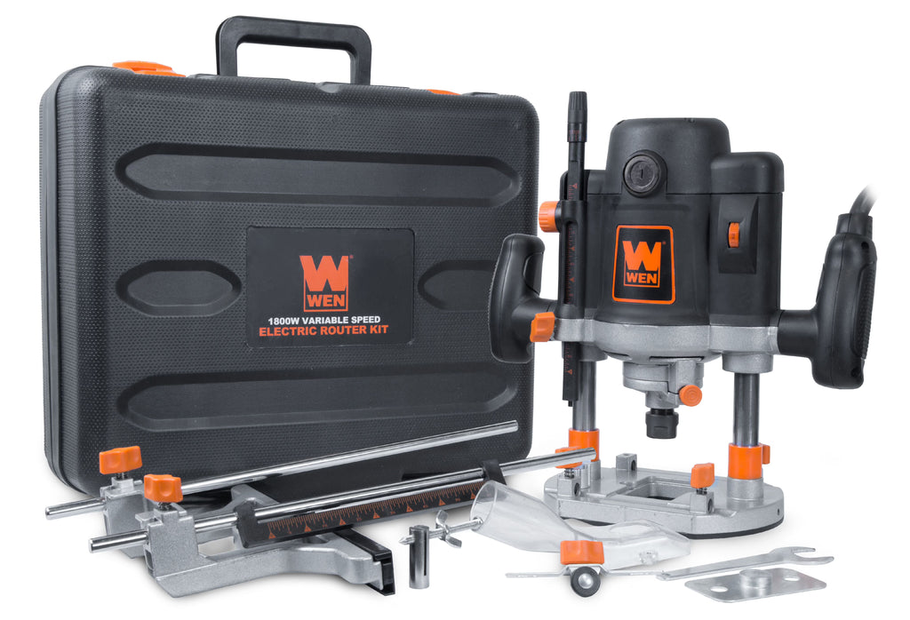 WEN Products 15-Amp Variable Speed Plunge Woodworking Router with Case, RT6033
