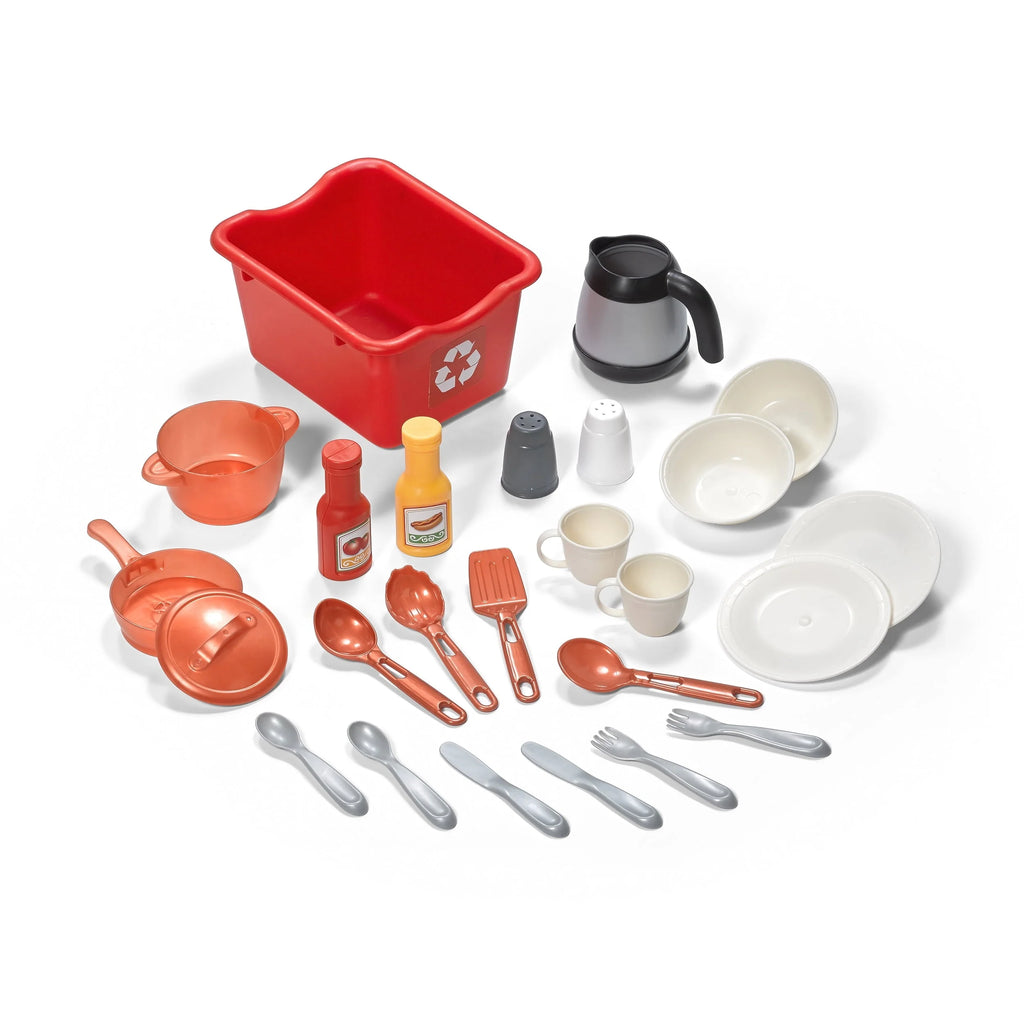 Pretend Play Kids Best Chef's Toy Cooking Kitchen Set with Accessories