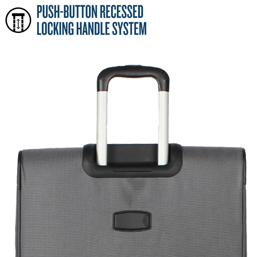 Protege, Arendale Soft Side 32�?Jumbo Expandable Checked Luggage, Charcoal