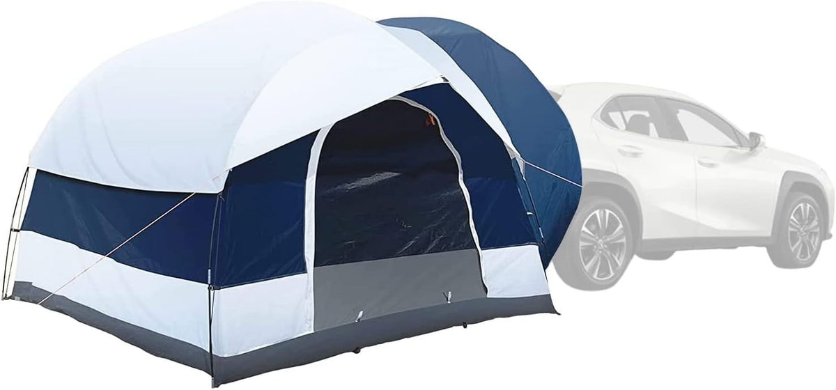 SUV Tent for Camping, Universal Car Tent 4-6 Person SUV Tailgate Tent Sun Shelter Camping Tent for Camping SUV Outdoor Travel (US Stock)