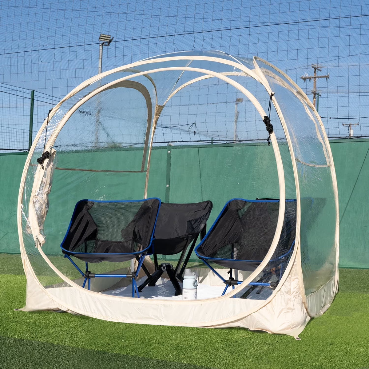 EighteenTek Four-Person Weatherproof Pop-Up Sports Pod Tent Shelter