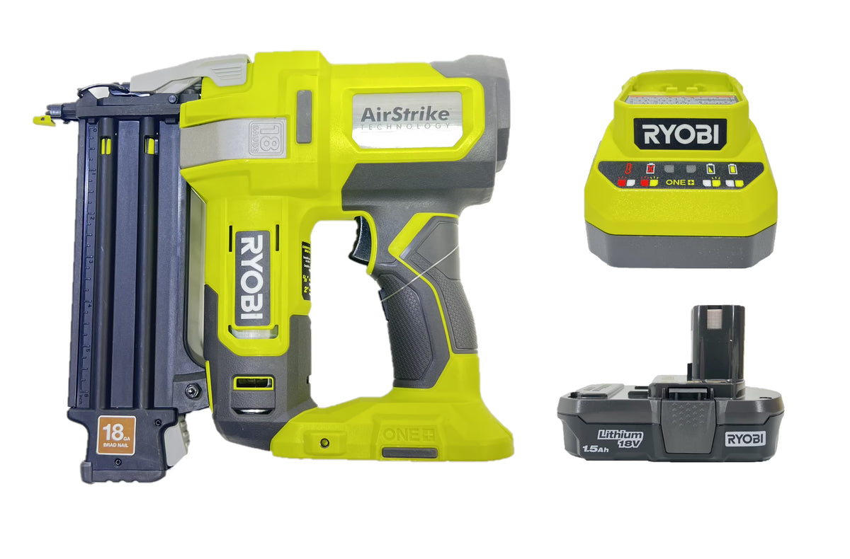 RYOBI 18V ONE+ AirStrike 18GA Brad Nailer Kit (Bulk Packaged) P321K