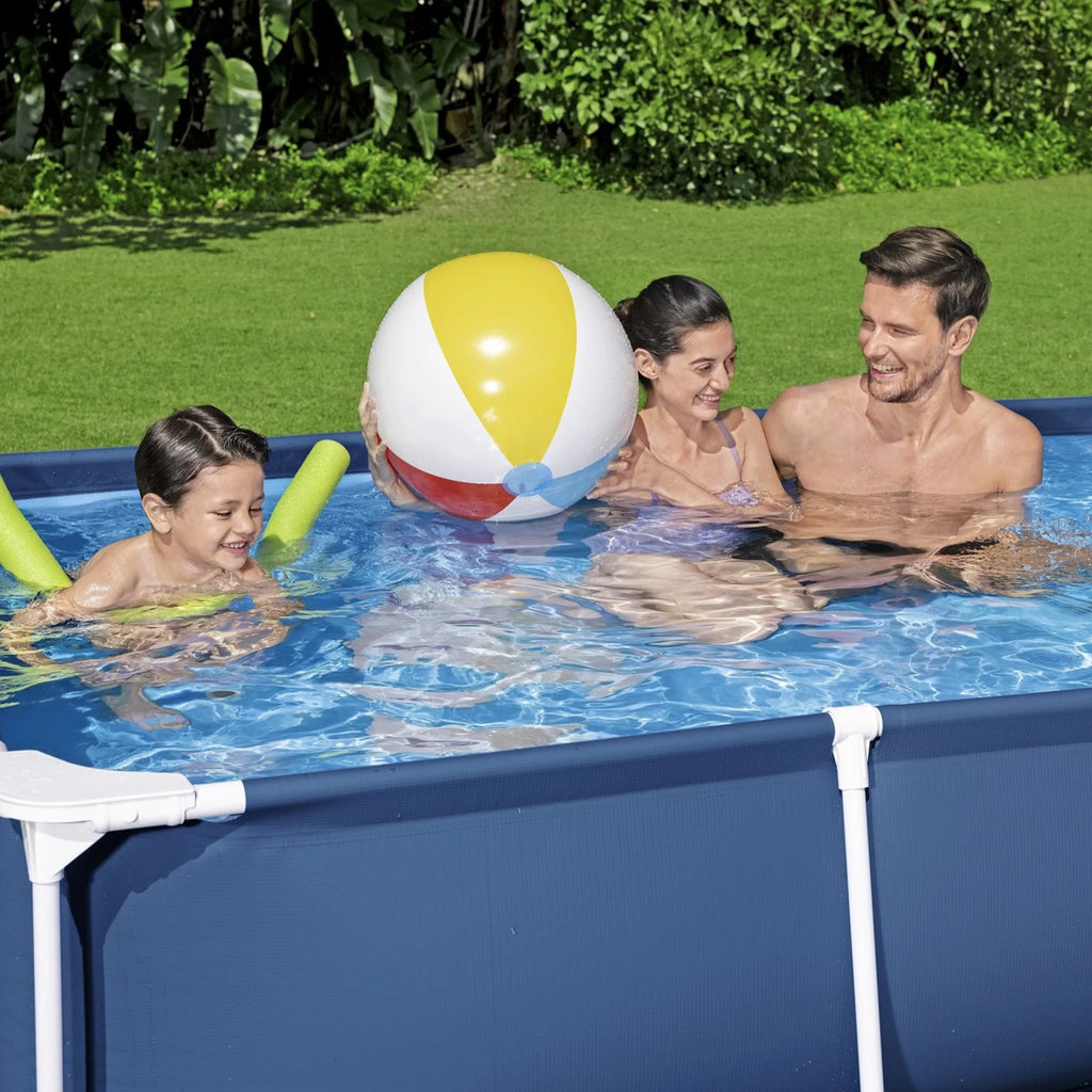 Open Box Bestway Steel Pro 8.5'x67"x24" Rectangular Above Ground Swimming Pool