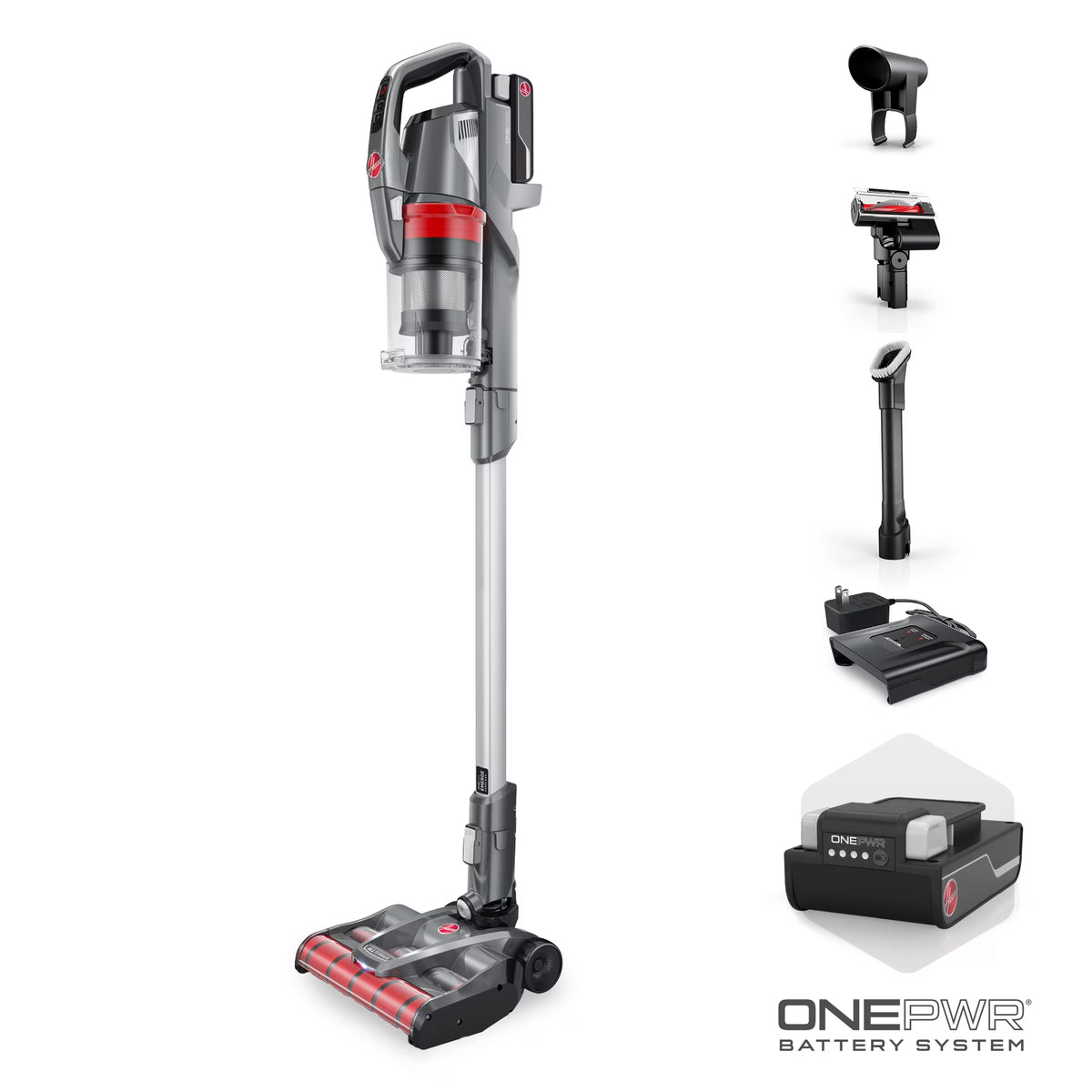 Hoover ONEPWR Emerge Pet Cordless Stick Vacuum Cleaner, for Carpet & Hard Floors, Above Floor Cleaning, All-Terrain, up to 45 Min. Run Time, BH53612V
