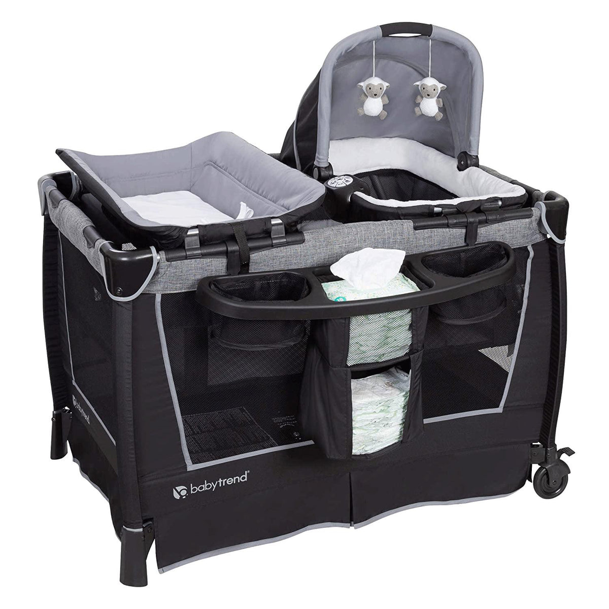 Baby Trend Retreat Twins Nursery Center - Quarry