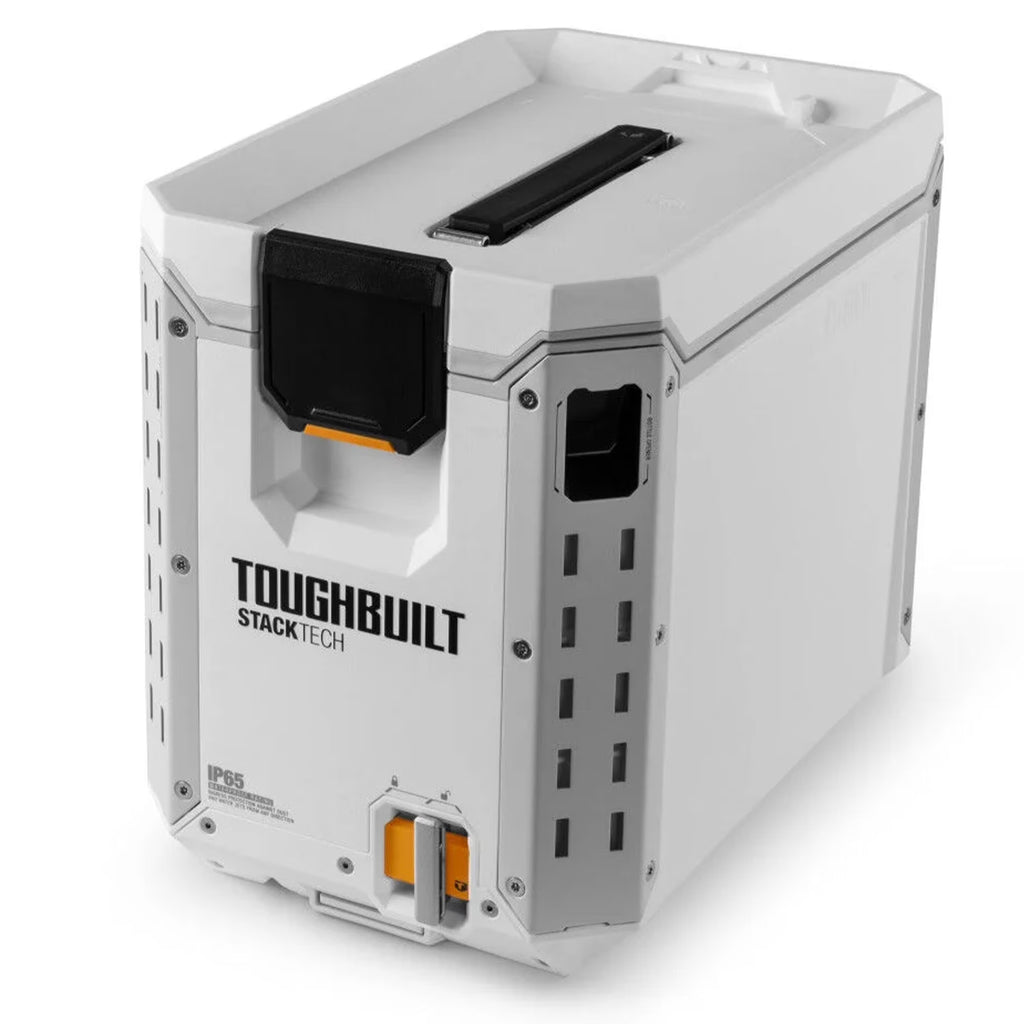ToughBuilt StackTech Compact Cooler, Stackable 16 Quart Hard Shell Ice Chest, White