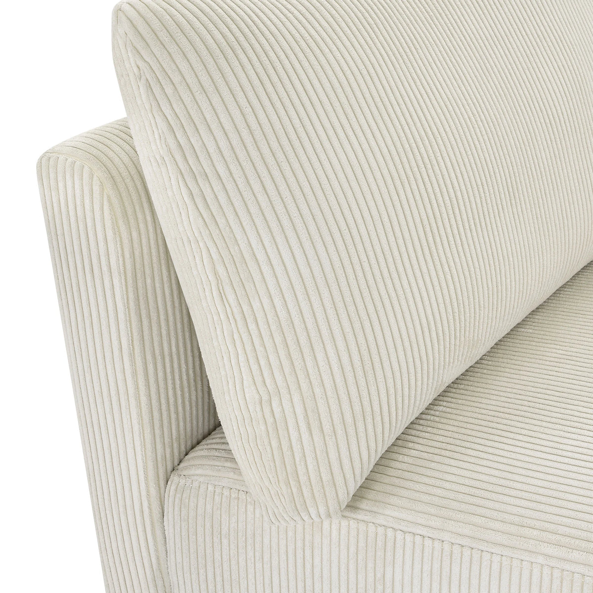 Beautiful Drew Modular Sectional Sofa with Ottoman by Drew Barrymore, Gray Fabric