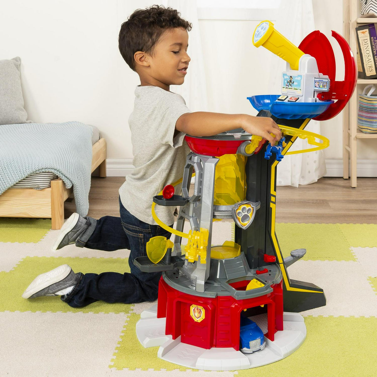PAW Patrol Mighty Pups Super PAWs Lookout Tower Playset with Lights and Sound