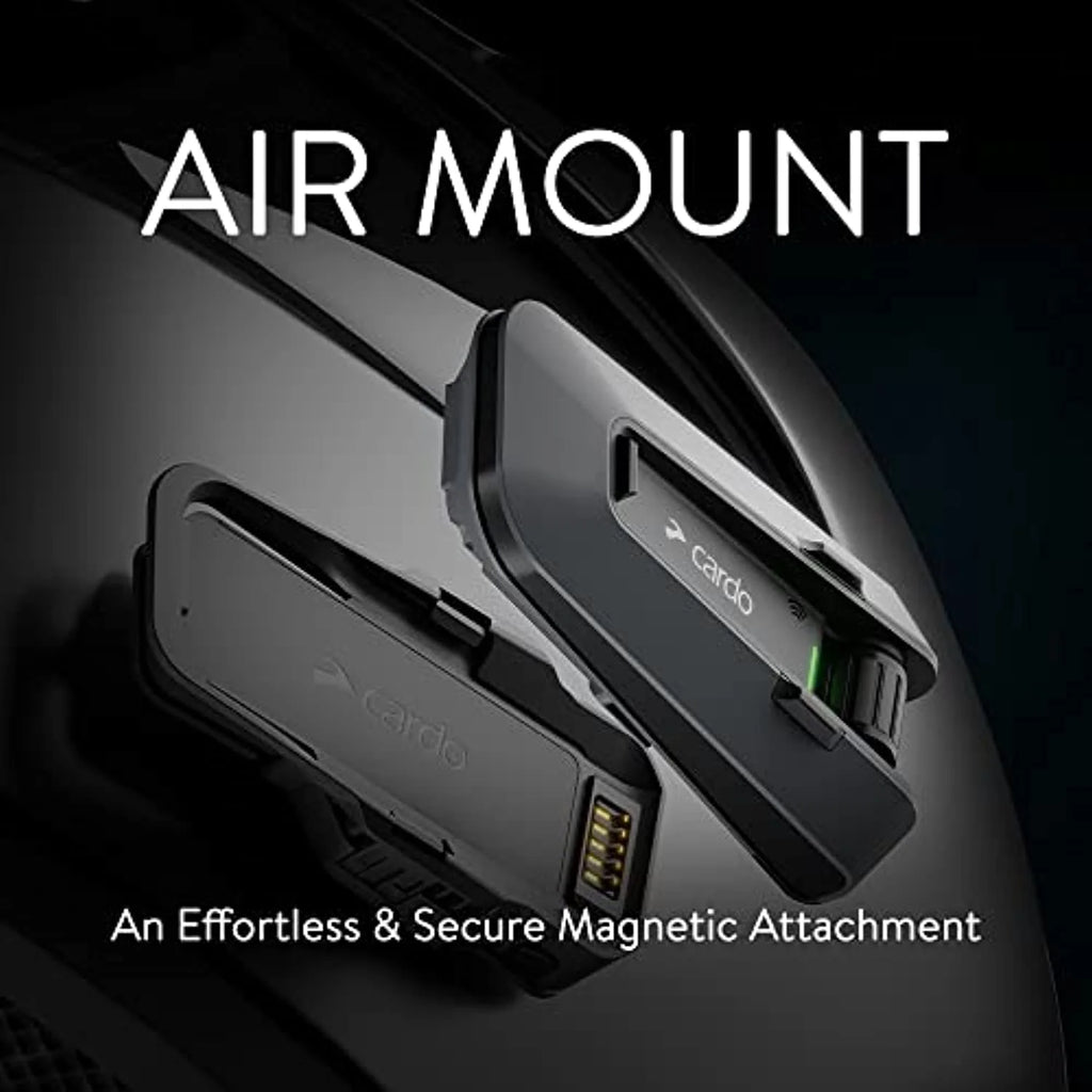Cardo PACKTALK Edge Motorcycle Bluetooth Communication System Headset Intercom - Dual Pack