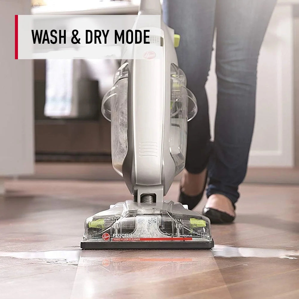 Hoover FloorMate Deluxe Corded Hard Floor Cleaner, for Hardwood, Vinyl, Ceramic Tile, Laminate, and Marble, Dual Tank, Dry Mode, FH40160