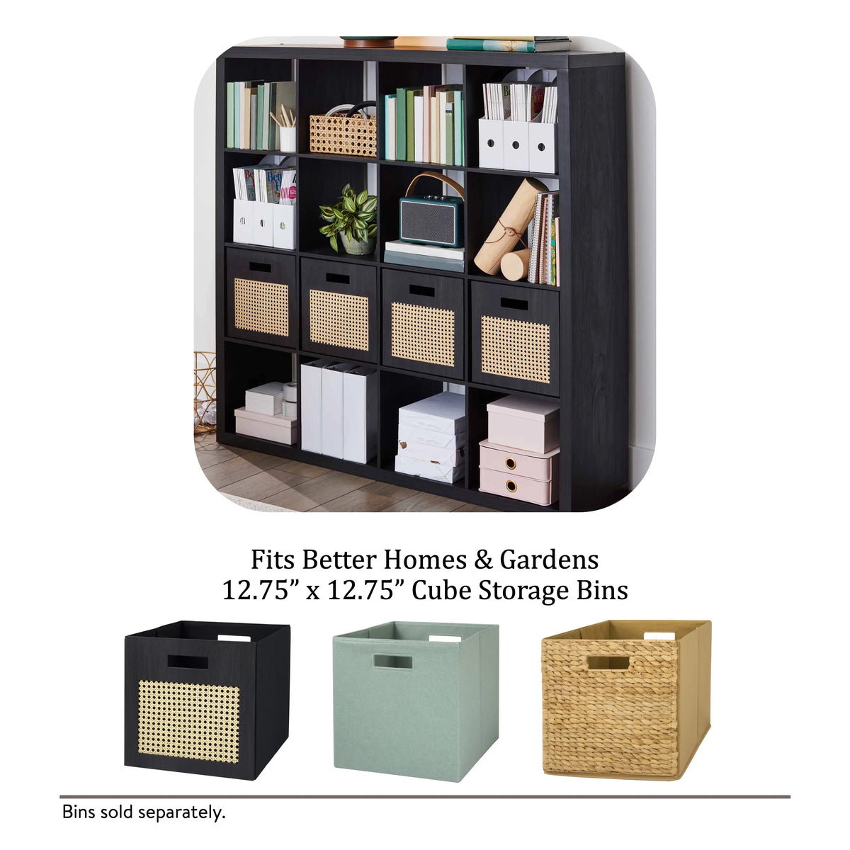 Better Homes & Gardens 16 Cube Storage Organizer, Acorn