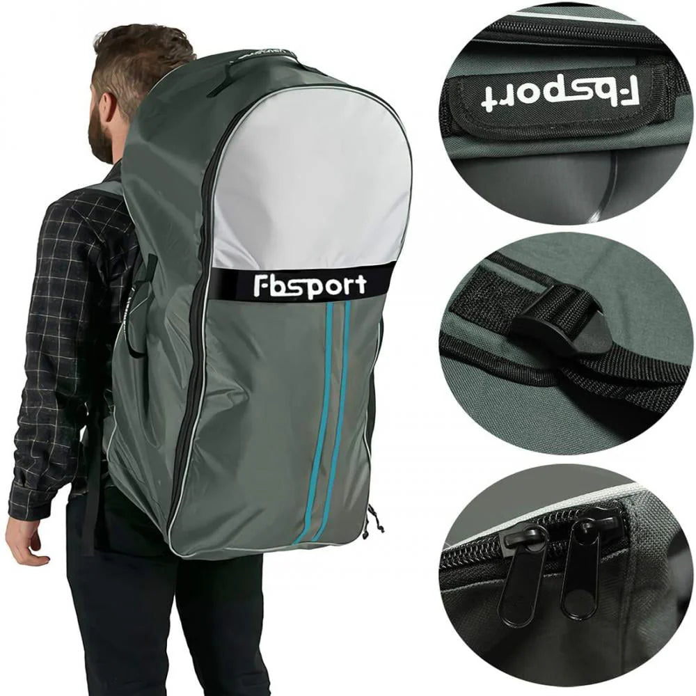 FBSPORT Paddle Board 11'x33"x6" Extra Wide Inflatable Stand Up Paddle Board with SUP Accessories Including Paddle,Backpack,Waterproof Bag,Leash,and Hand Pump