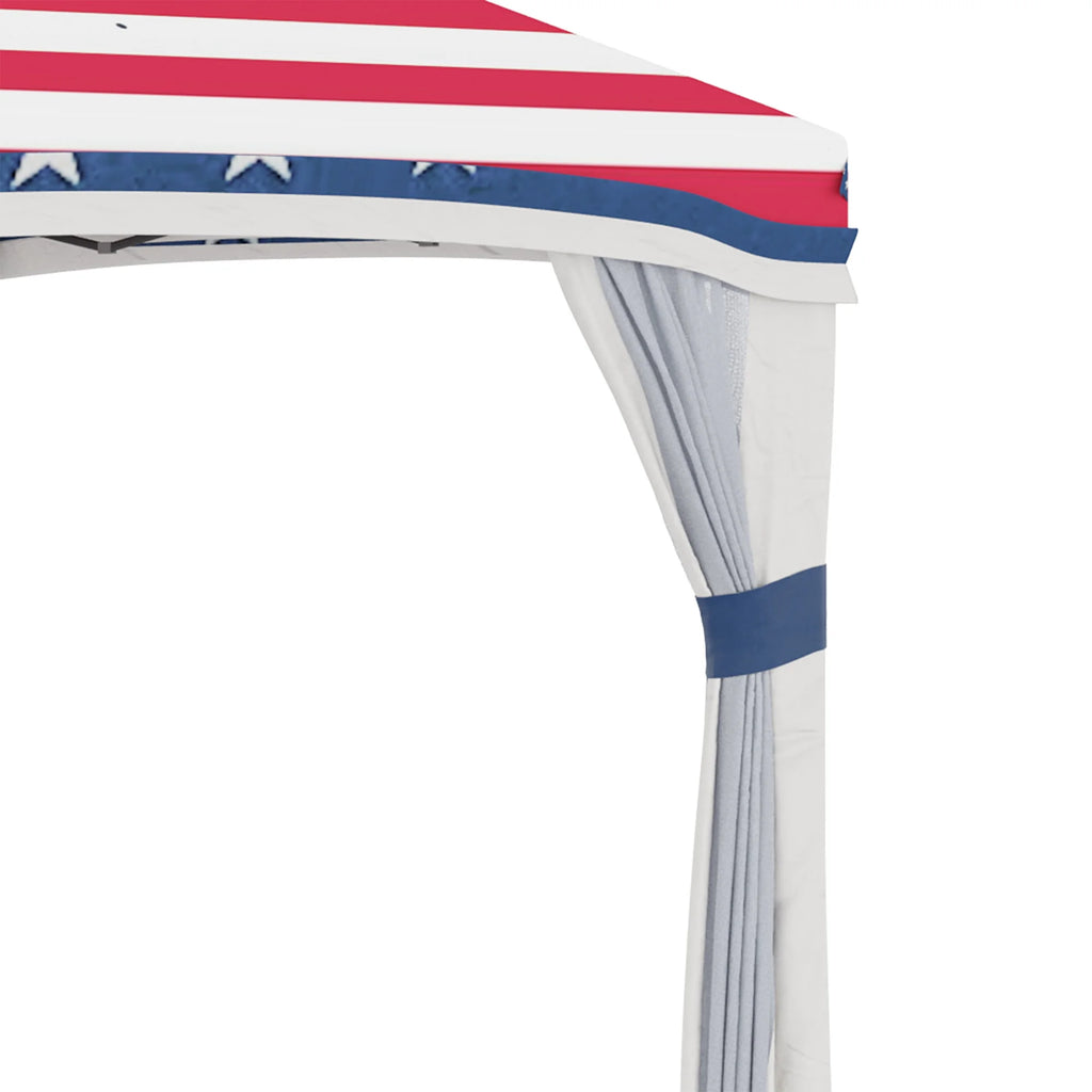 Outsunny 10' x 10' Pop Up Canopy with Nettings, Foldable Party Tent with Wheeled Carry Bag and 4 Sand Bags, Beige