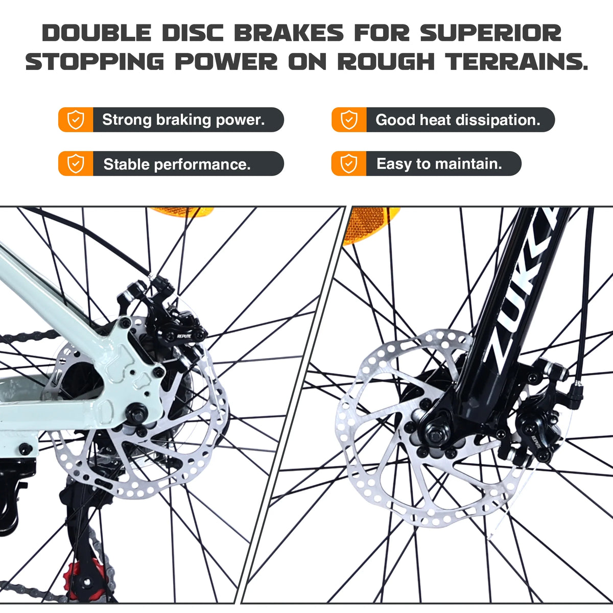 27.5" MTB Mountain Bike for Men - 21-Speed Aluminum Alloy Frame, Front Suspension, Double Disc Brakes | Adult All-Terrain Bicycle