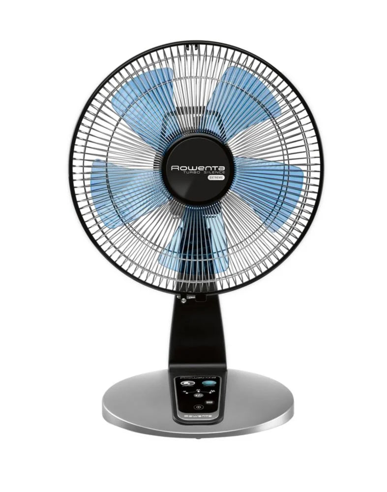 Rowenta Turbo Silence Standing Floor Fan with Remote, 53 Inch, Portable, 5 Speeds, VU5670