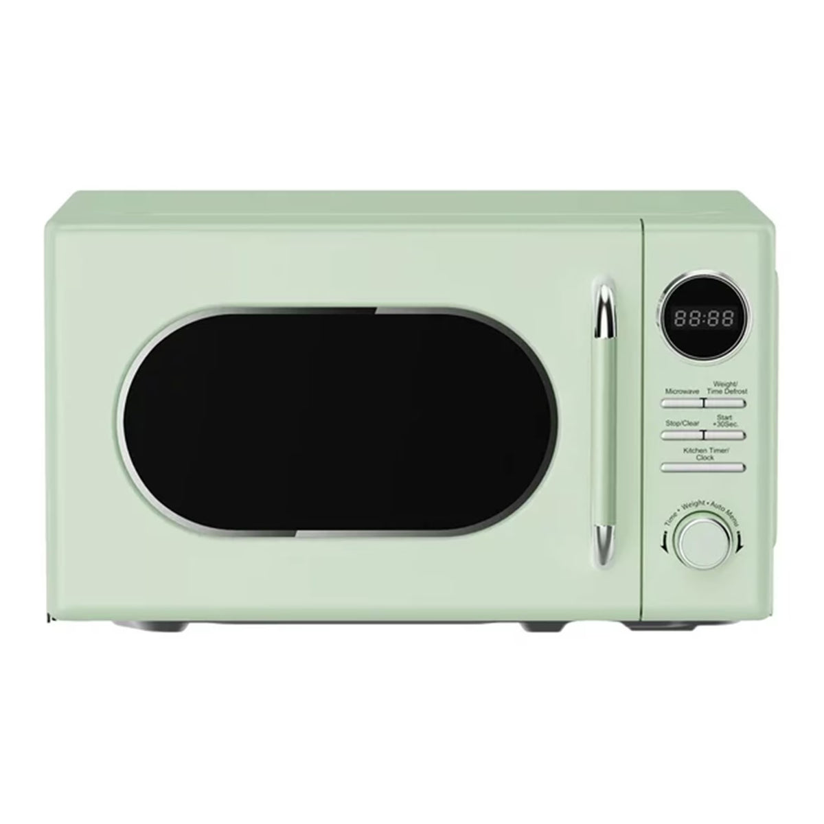 Magic Chef 0.7 Cubic Feet 700W Classic Retro Countertop Microwave, Green
