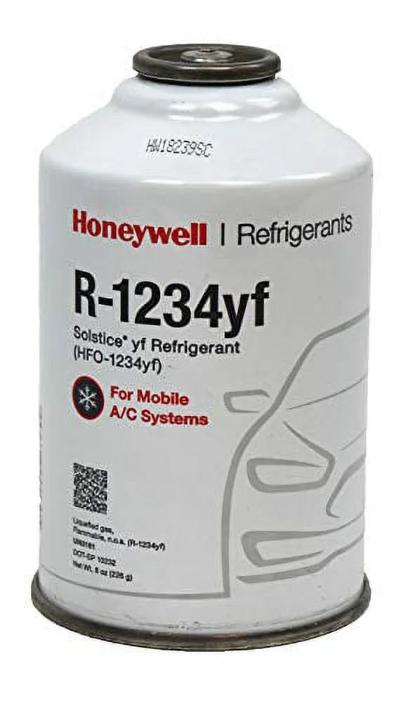 Honeywell R1234YF HFO-1234yf Low Global Warming Potential 8 oz Automotive Refrigerant (4 Pack)