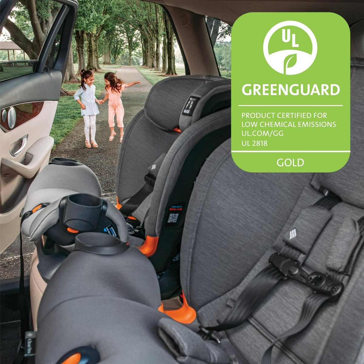 Chicco OneFit ClearTex All-in-One Car Seat - Slate (Grey). New