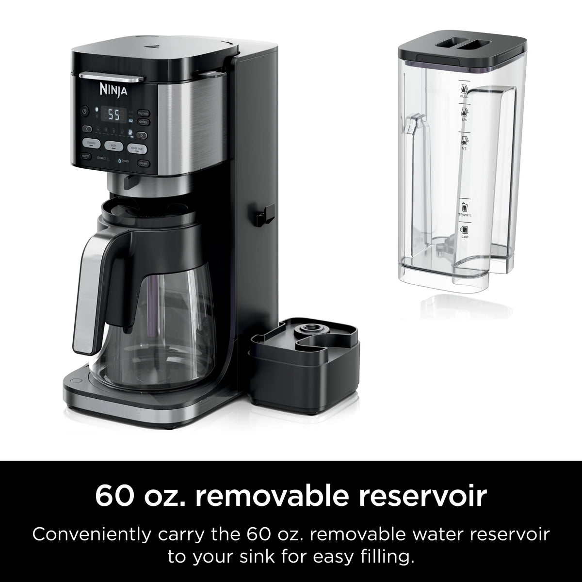Ninja DualBrew Hot & Iced Coffee Maker, Single-Serve, compatible with K-Cups & 12-Cup Drip Coffee Maker, CFP101