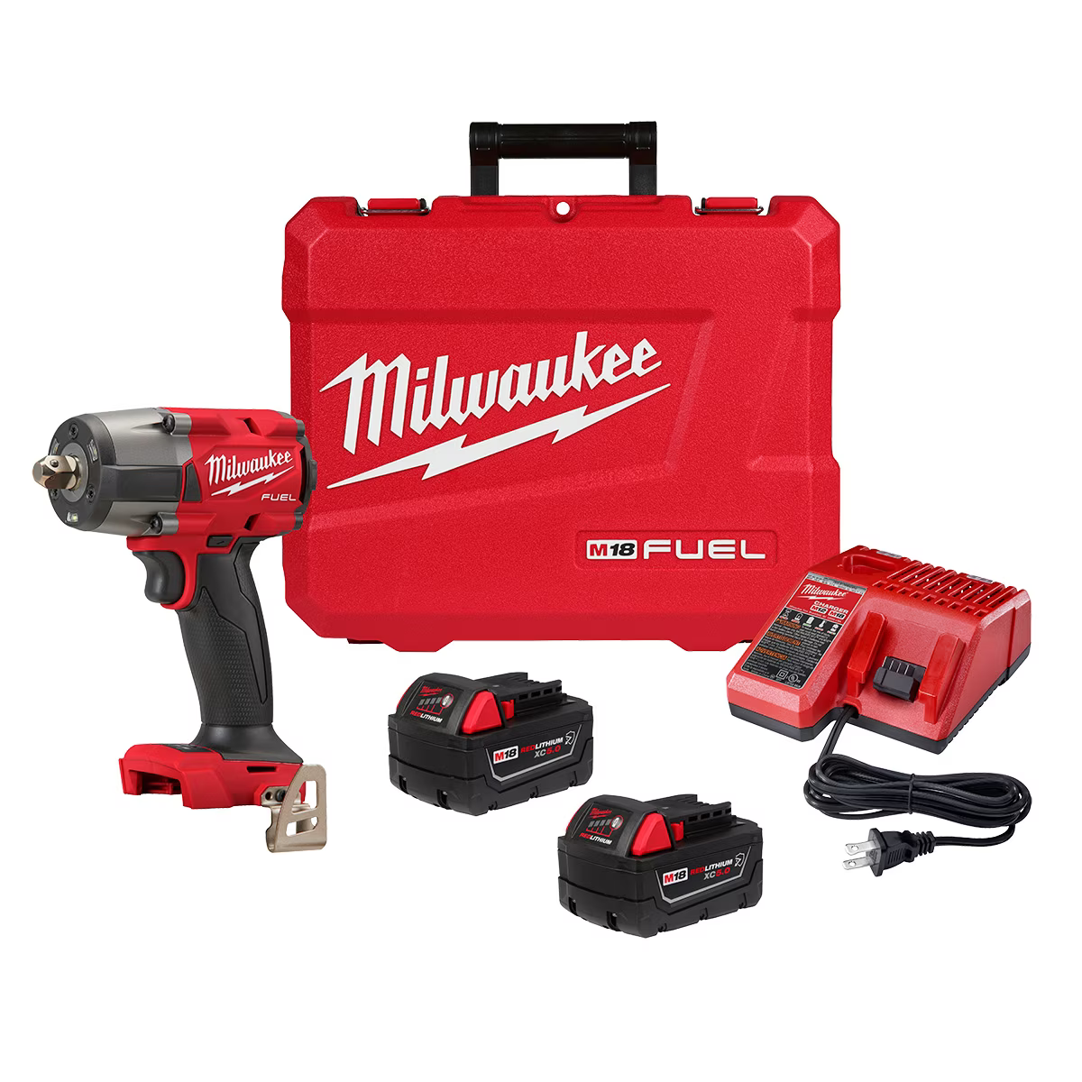 Milwaukee Tool M18 FUEL 1/2 " Mid-Torque Impact Wrench w/ Pin Detent Kit