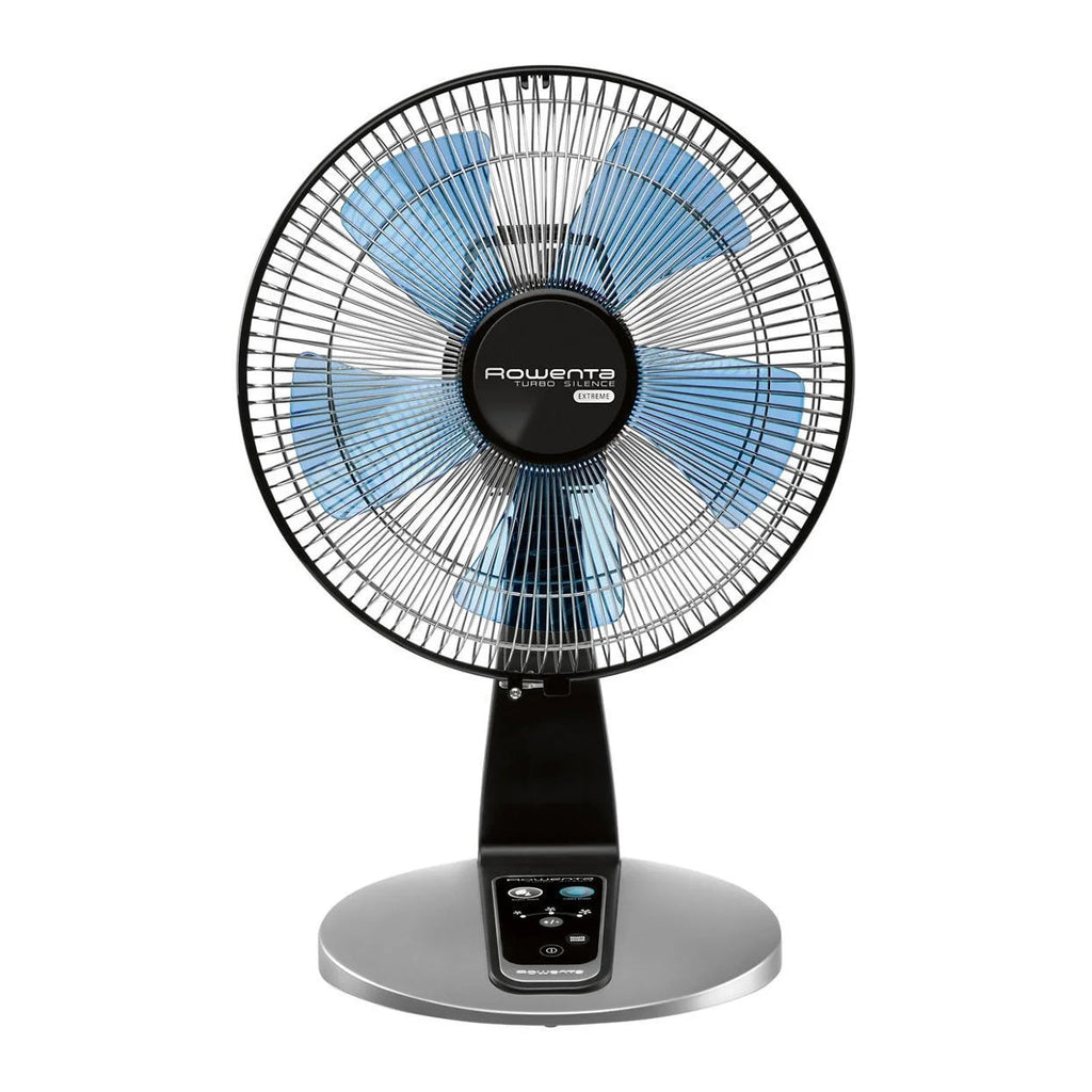 Rowenta Turbo Silence Standing Floor Fan with Remote, 53 Inch, Portable, 5 Speeds, VU5670
