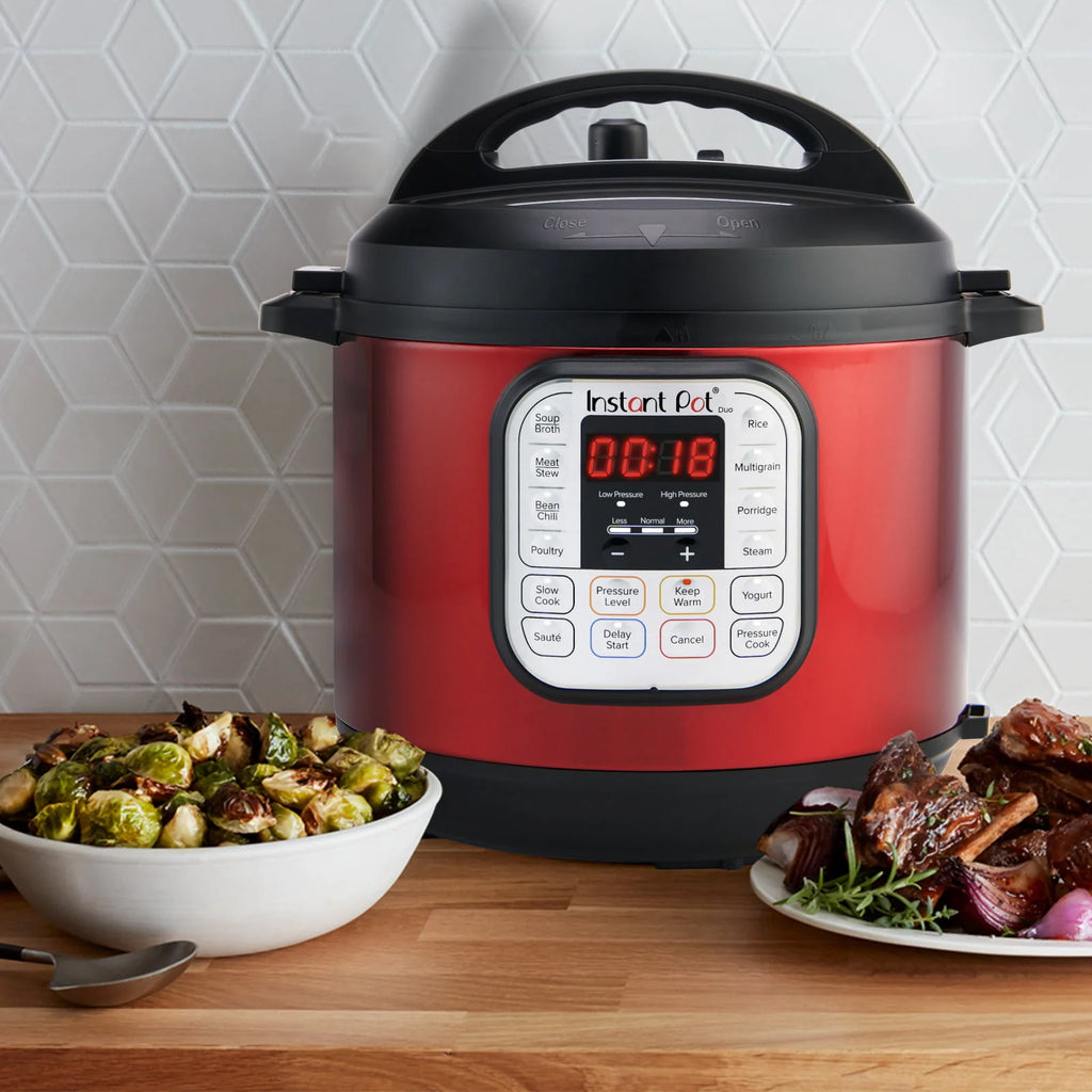 Instant Pot Duo�?6 Quart Multi-Cooker, Red Stainless Steel