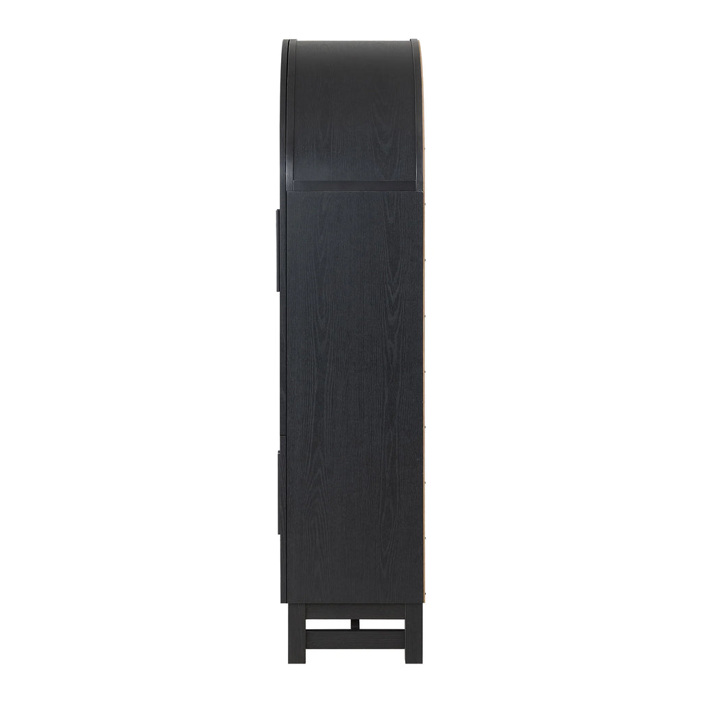 Better Homes & Gardens Juliet Kitchen Rounded Arch Cabinet, Rich Black