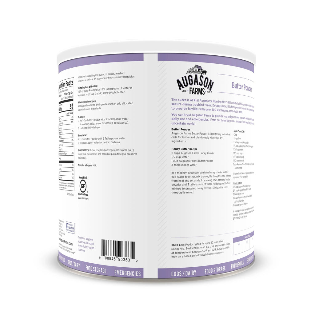 Augason Farms Butter Powder 2 lbs 4 oz No. 10 Can